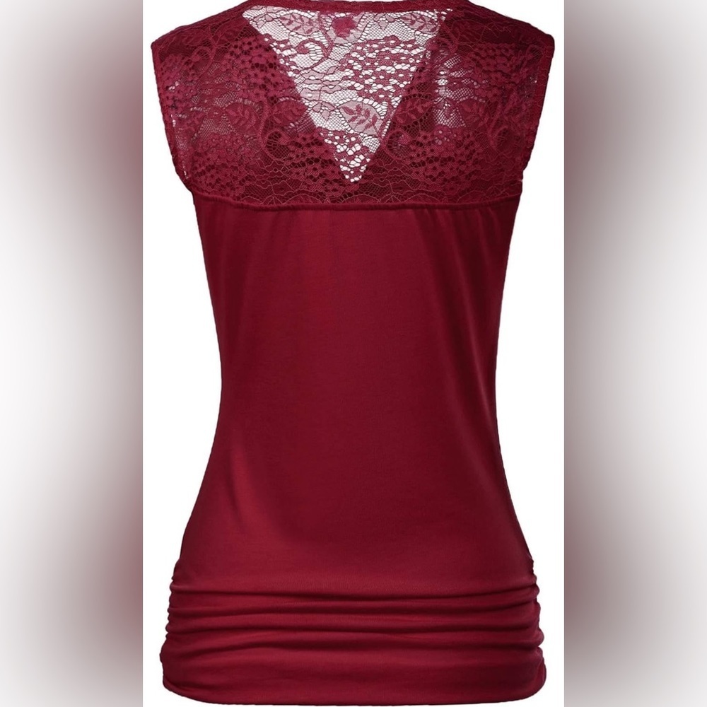Zeagoo Ruched Cowl Neck Tank Tops Sleeveless Stretch Blouse with Side Shirring